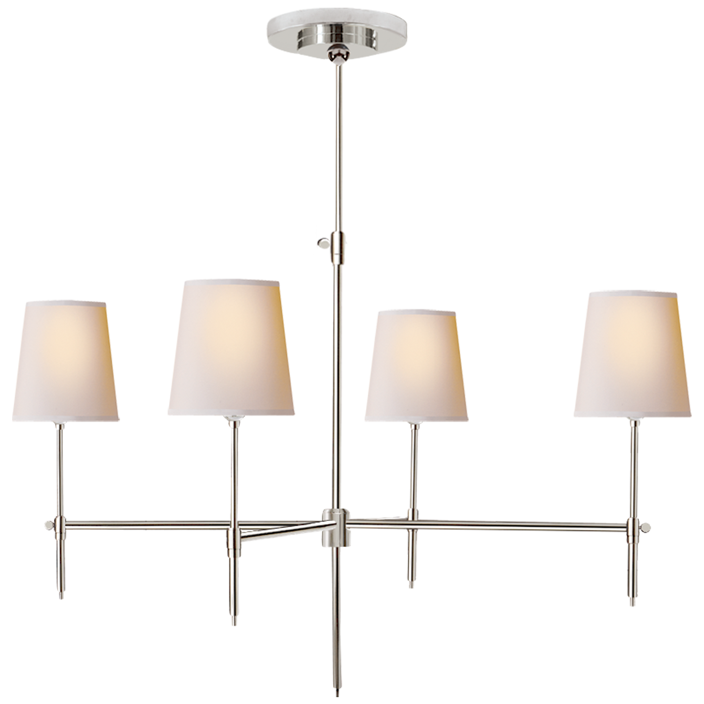 Bryant Large Chandelier - Polished Nickel