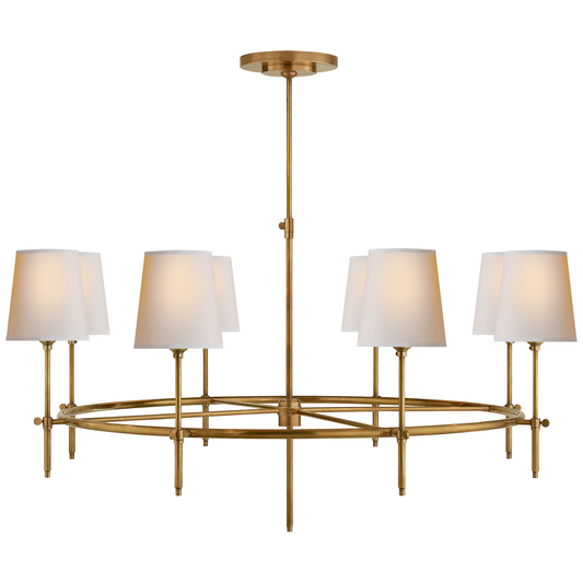 Bryant Large Ring Chandelier - Hand-Rubbed Antique Brass