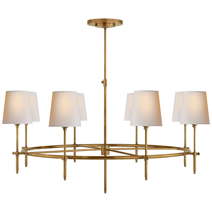 Bryant Large Ring Chandelier - Hand-Rubbed Antique Brass