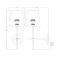 Load image into Gallery viewer, Bryant Sconce - Diagram
