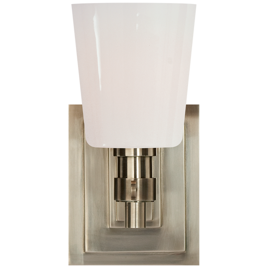 Bryant Single Bath Sconce - Antique Nickel Finish