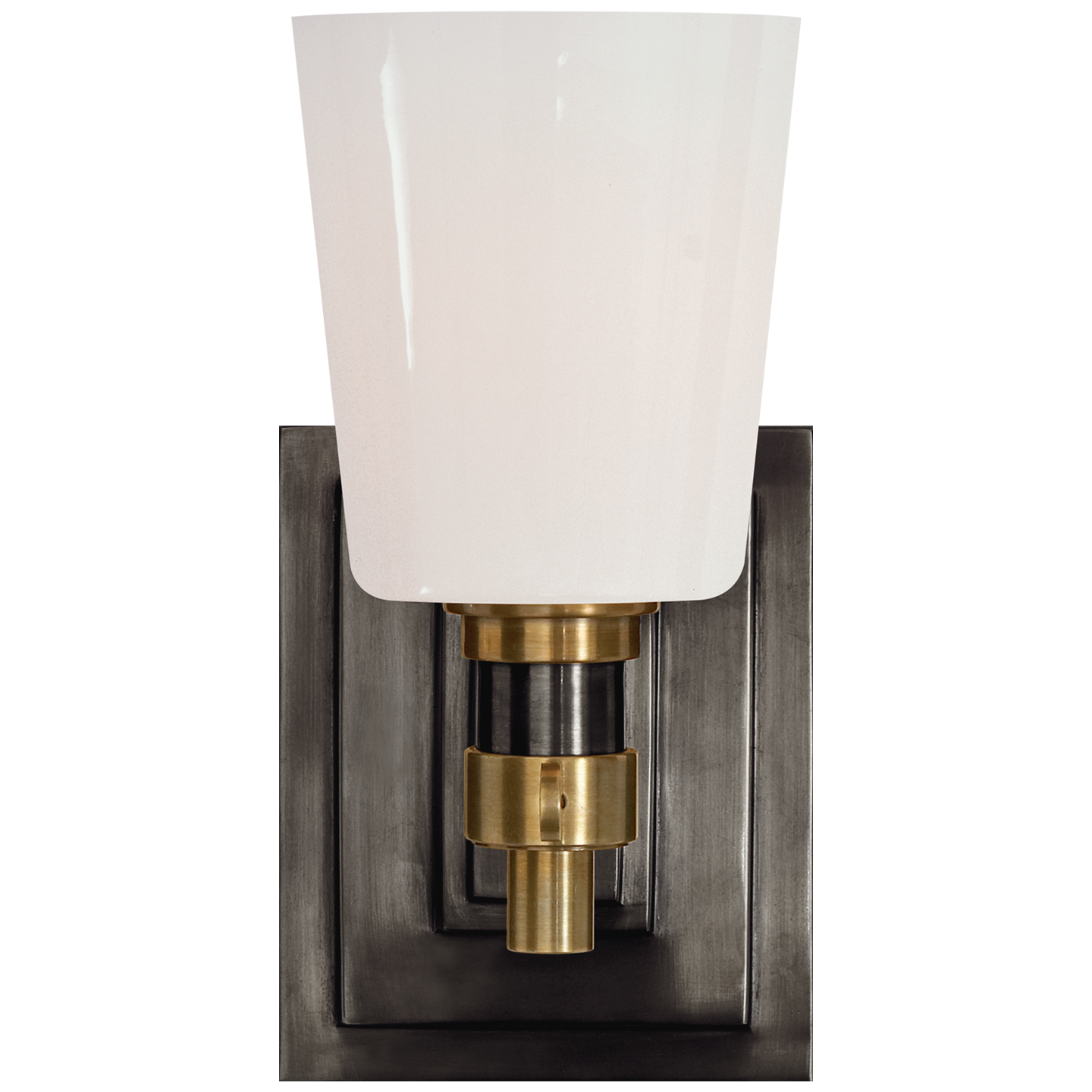 Bryant Single Bath Sconce - Bronze/Hand-Rubbed Antique Brass Finish