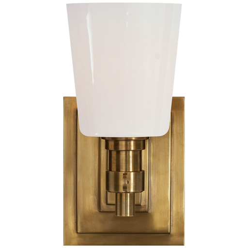 Bryant Single Bath Sconce - Hand-Rubbed Antique Brass Finish