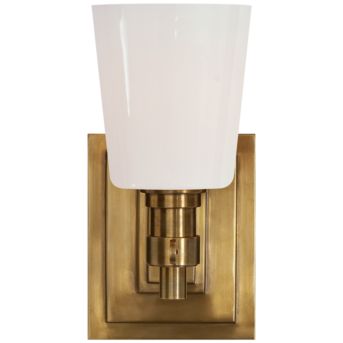 Bryant Single Bath Sconce - Hand-Rubbed Antique Brass Finish