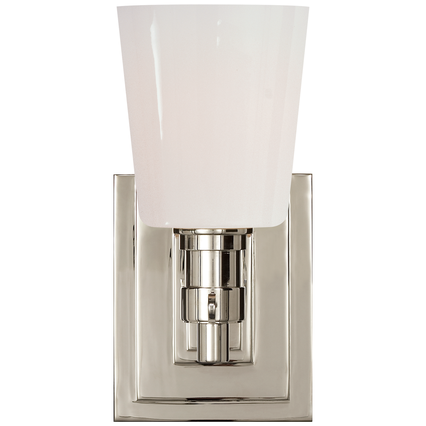 Bryant Single Bath Sconce - Polished Nickel Finish