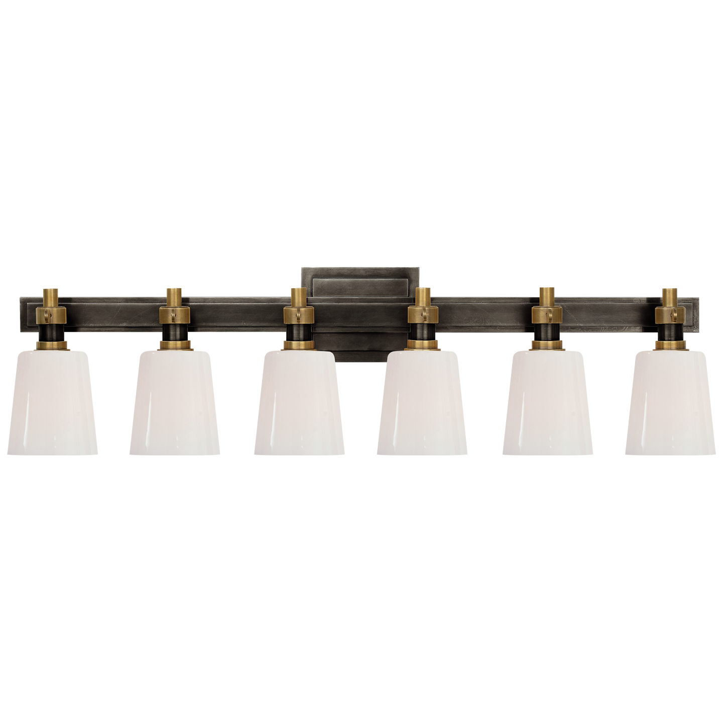 Bryant 6-Light Bath Vanity Sconce - Bronze/Hand-Rubbed Antique Brass Finish