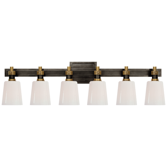 Bryant 6-Light Bath Vanity Sconce - Bronze/Hand-Rubbed Antique Brass Finish