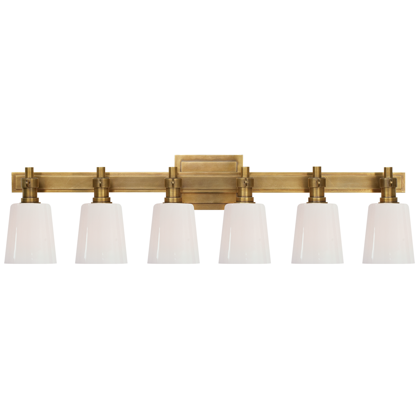 Bryant 6-Light Bath Vanity Sconce - Hand-Rubbed Antique Brass Finish