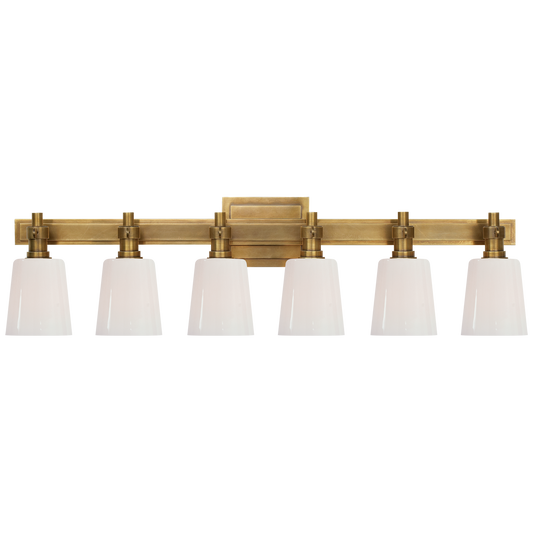 Bryant 6-Light Bath Vanity Sconce - Hand-Rubbed Antique Brass Finish