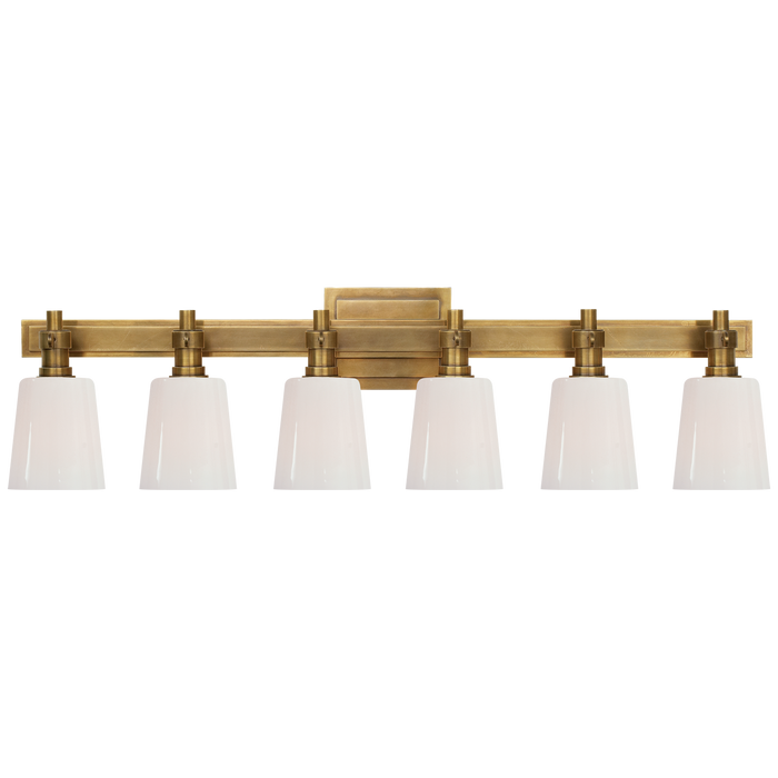 Bryant 6-Light Bath Vanity Sconce - Hand-Rubbed Antique Brass Finish