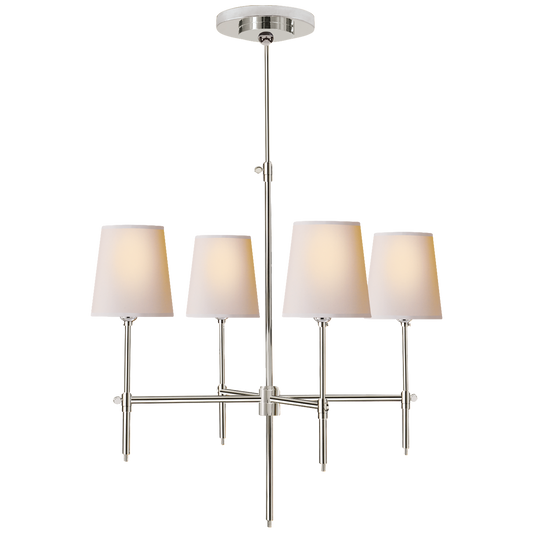 Bryant Small Chandelier - Polished Nickel Finish