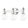 Load image into Gallery viewer, Bryce 3-Light Bath Bar - Polished Nickel Finish
