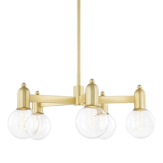 Bryce Chandelier - Aged Brass Finish