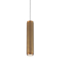 Load image into Gallery viewer, Burning Man LED Mini Pendant - Aged Brass Finish
