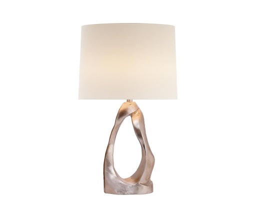Cannes Table Lamp - Brushed Silver Leaf Finish