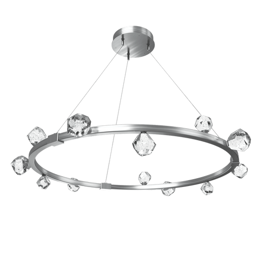 Stella LED Ring Chandelier - Satin Nickel