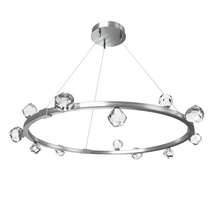 Stella LED Ring Chandelier - Satin Nickel