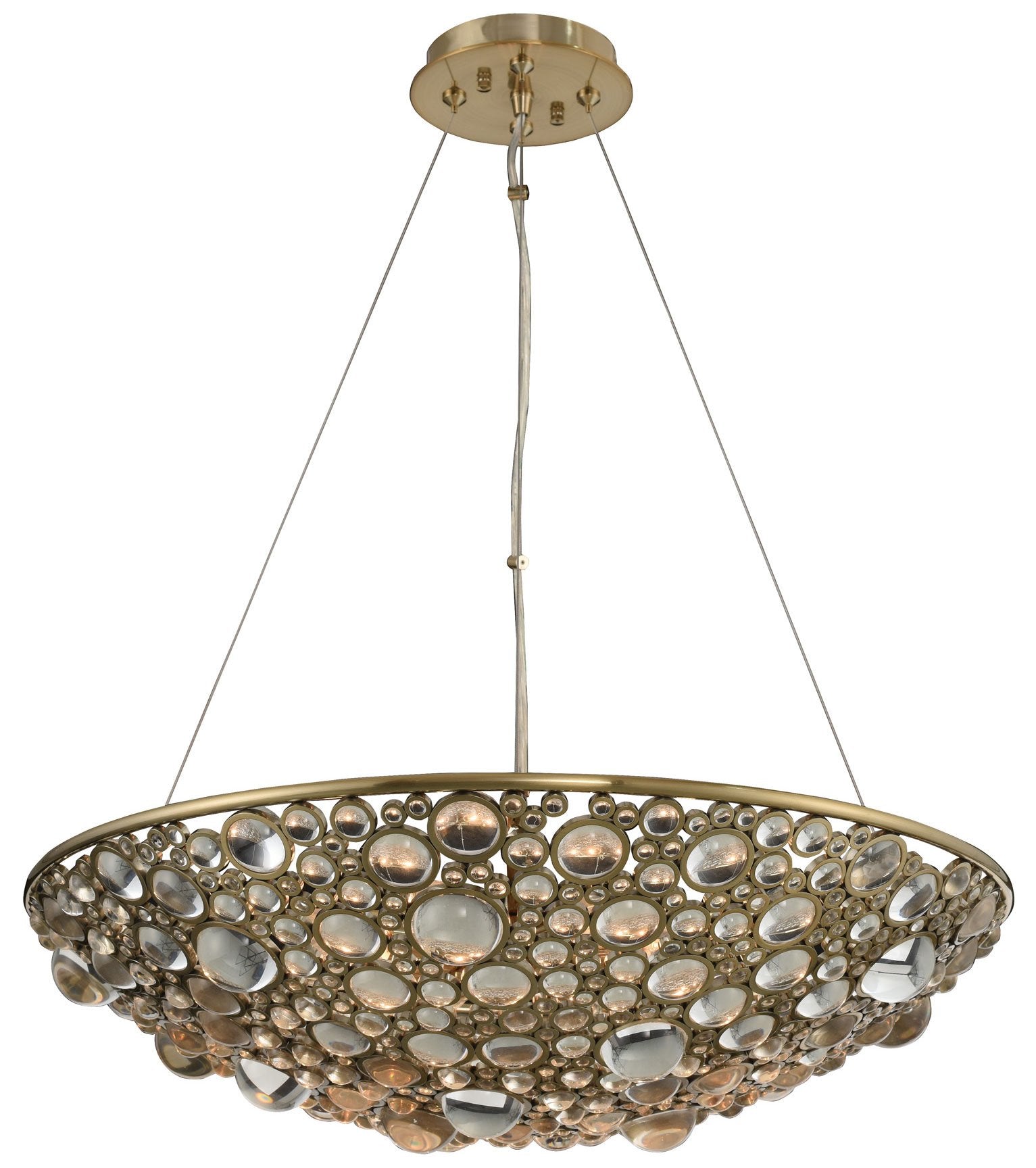 Ciottolo 24" Pendant - Champagne Gold