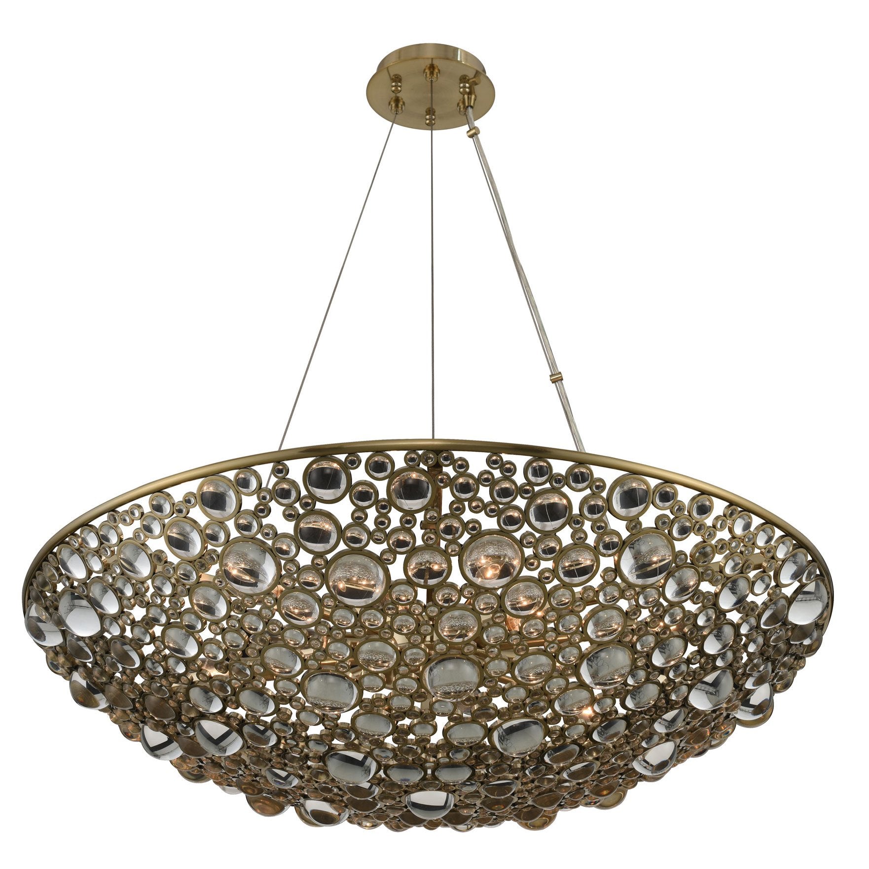 Ciottolo 32" Pendant - Champagne Gold