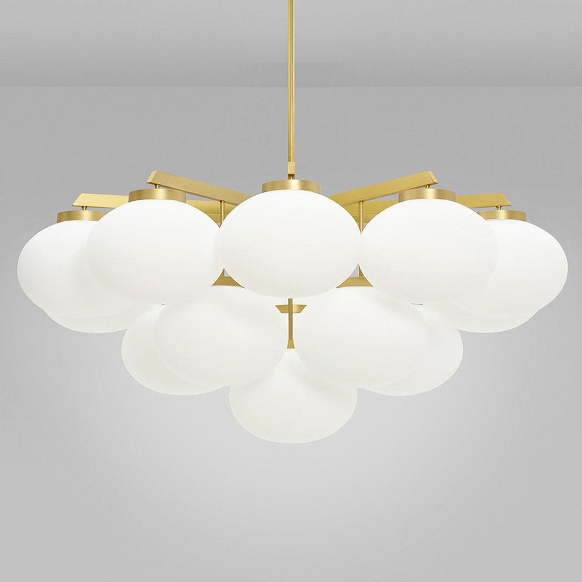 Cloudesley Large Chandelier - Satin Brass Finish