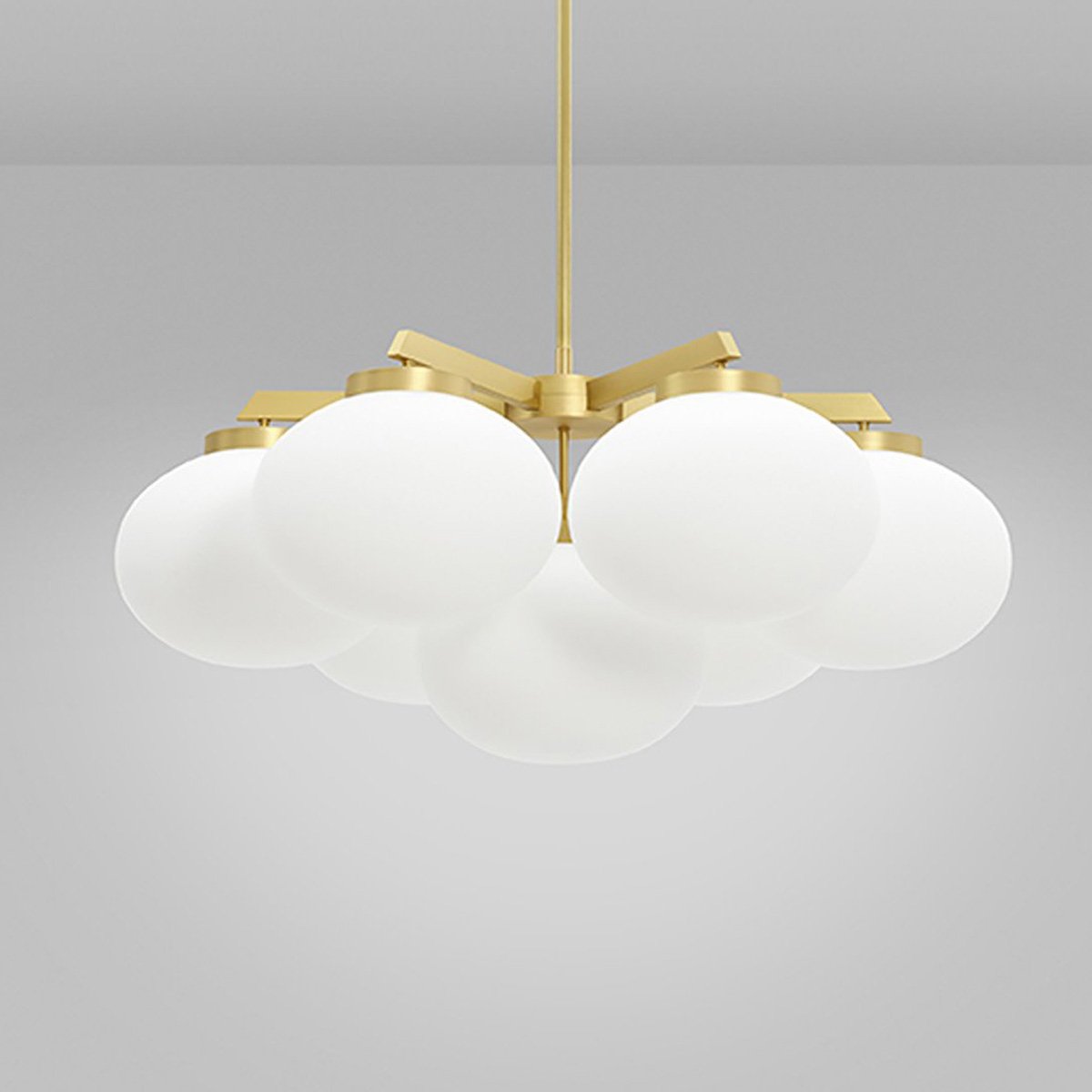 Cloudesley Medium Chandelier - Satin Brass Finish