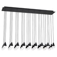 Load image into Gallery viewer, Cupola 27-Light Linear Chandelier - Nightshade Black Finish
