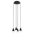 Load image into Gallery viewer, Cupola 4-Light Chandelier - Nightshade Black Finish
