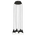 Load image into Gallery viewer, Cupola 6-Light Chandelier - Nightshade Black Finish
