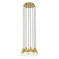 Load image into Gallery viewer, Cupola 8-Light Chandelier - Natural Brass Finish
