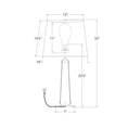 Load image into Gallery viewer, Cadence Large Table Lamp - Diagram
