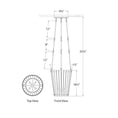 Load image into Gallery viewer, Cadence Small Tall Chandelier - Diagram
