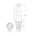 Cadence Small Tall Chandelier - Diagram