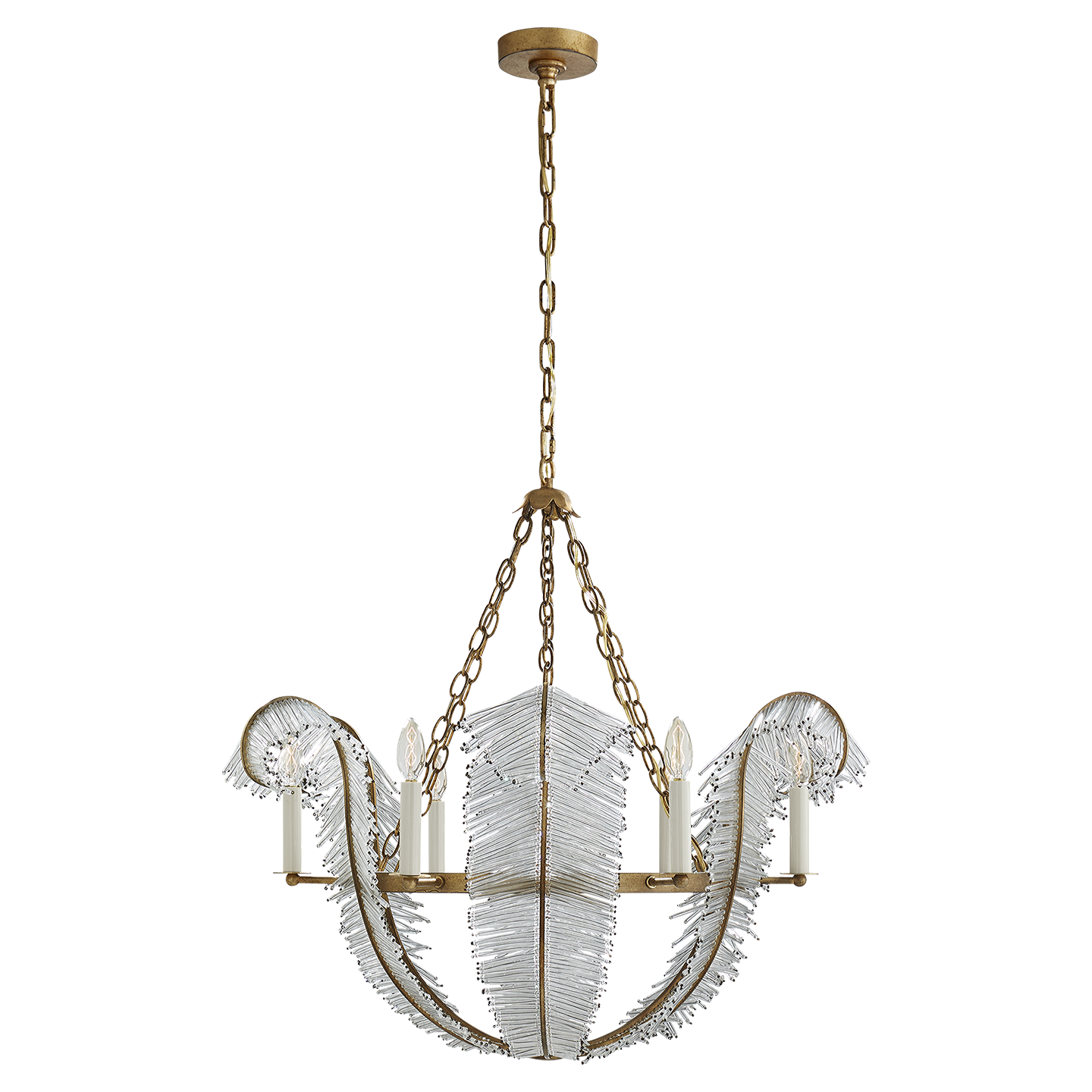 Calais Chandelier - Gilded Iron