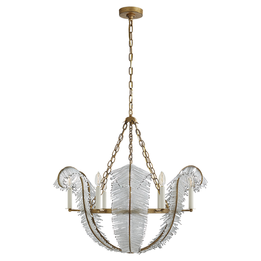 Calais Chandelier - Gilded Iron