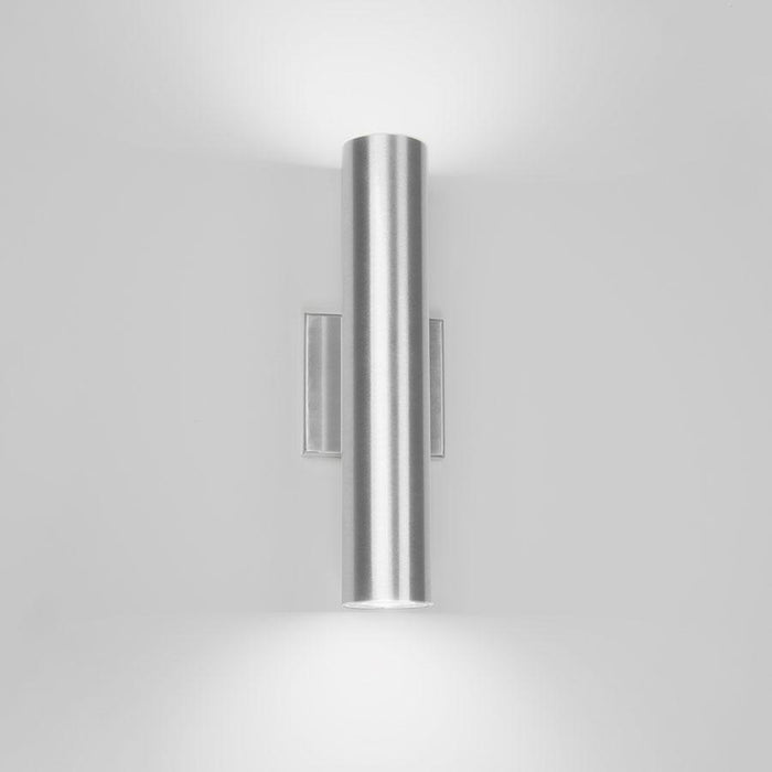 Caliber LED Outdoor Scone - Brushed Aluminum/Two-Way Light Display