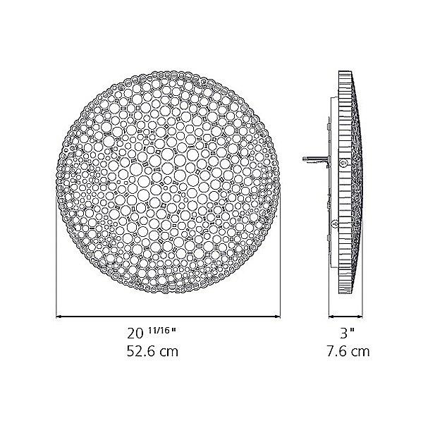 Calipso Wall / Ceiling Light - Diagram