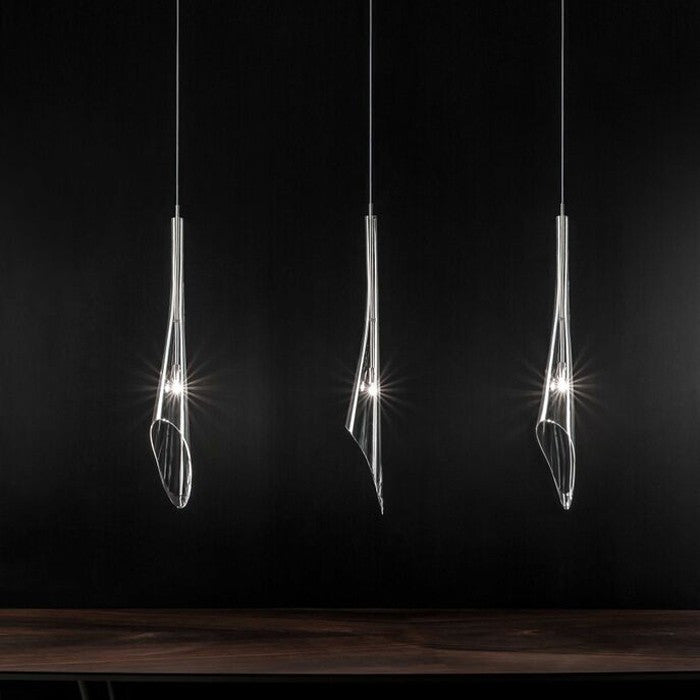 Calle 3 Light Linear Suspension Light - Rectangular Canopy