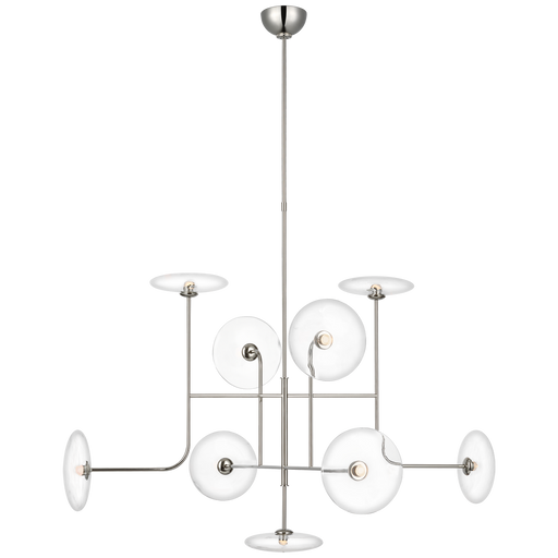 Calvino Arched Chandelier Polished Nickel 