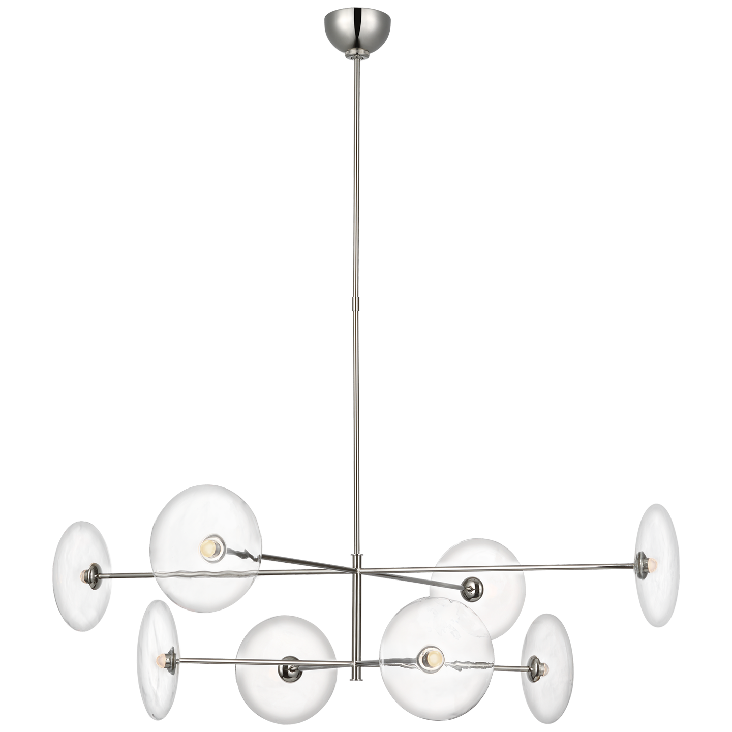 Calvino Radial Chandelier Polished Nickel