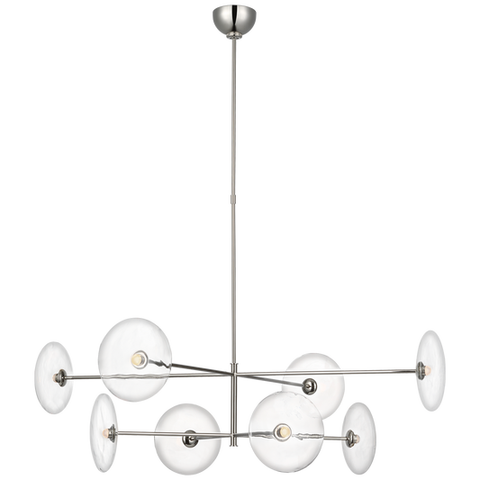 Calvino Radial Chandelier Polished Nickel