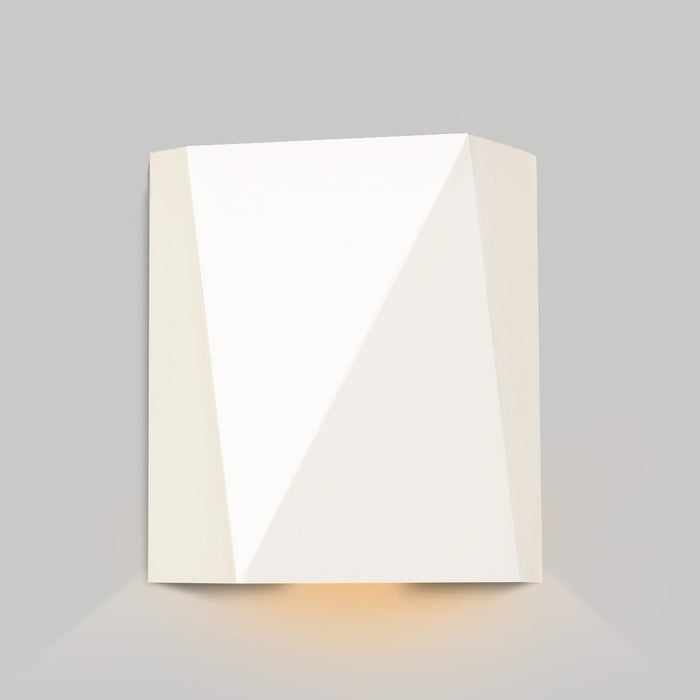 Calx Downlight Outdoor LED Wall Sconce - Textured White Finish