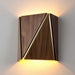 Calx LED Wall Sconce - Oiled Walnut with Brushed Brass Finish
