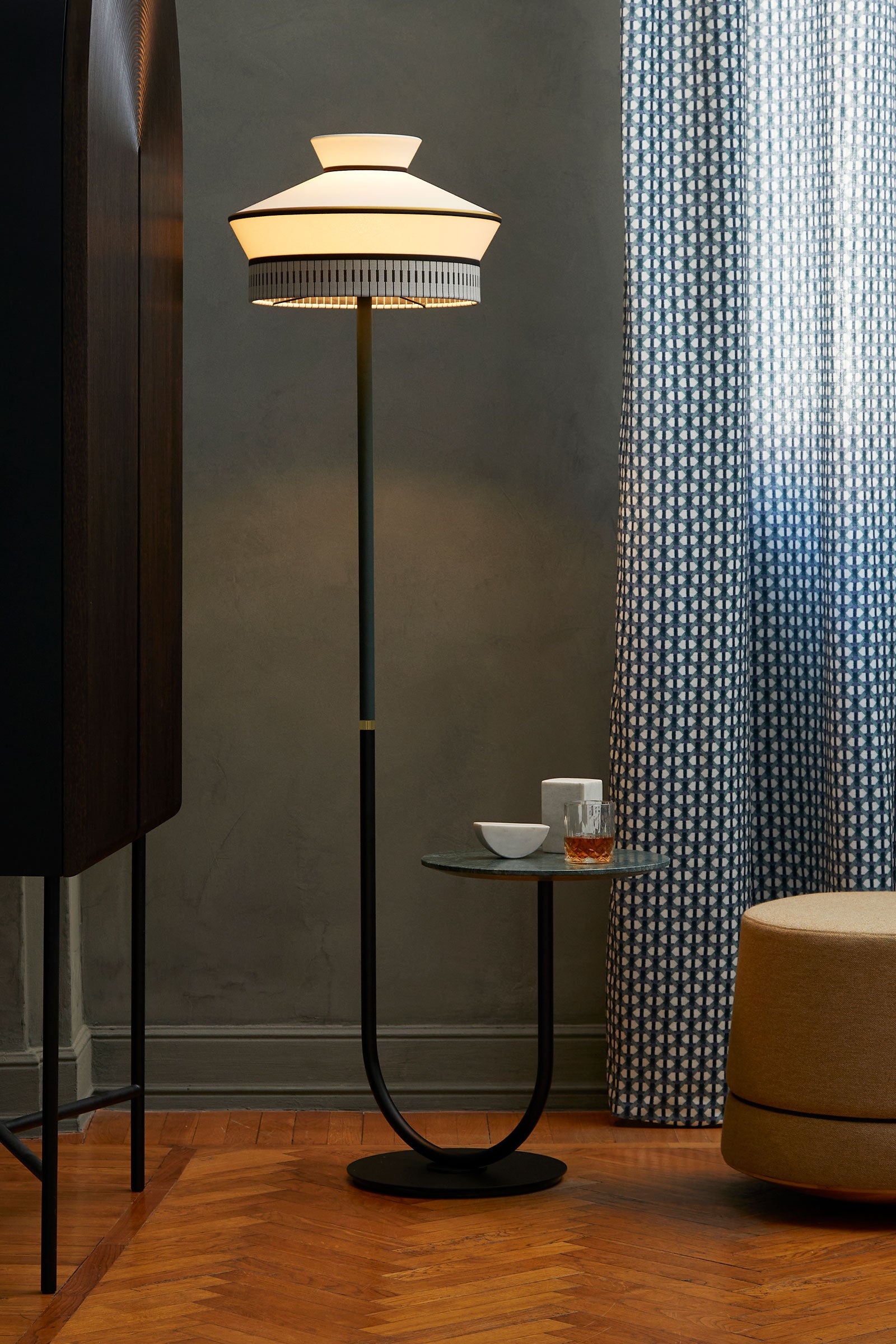 Calypso Floor Lamp with Table - Display