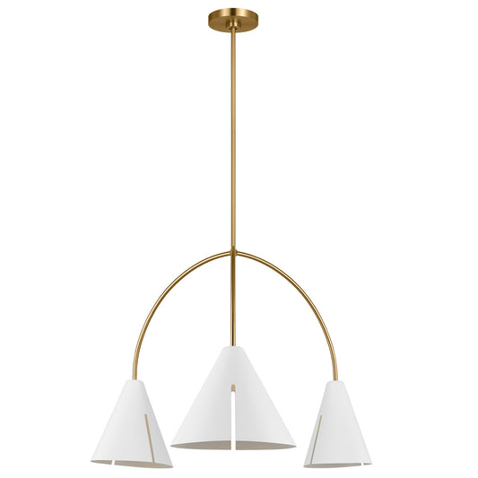 Cambre LED Chandelier - Matte White