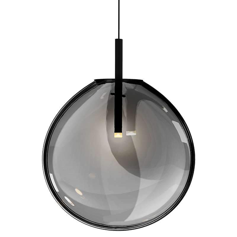 Cantina Large LED Pendant - Smoke Glass