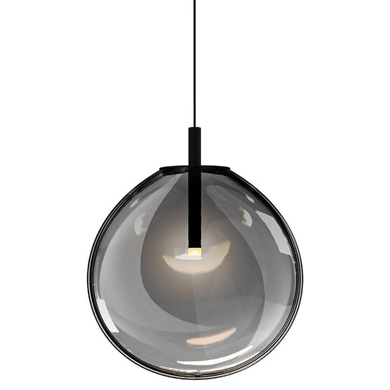 Cantina Medium LED Pendant - Smoke Glass