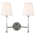 Load image into Gallery viewer, Capri 2 Light Wall Sconce - Polished Nickel Finish
