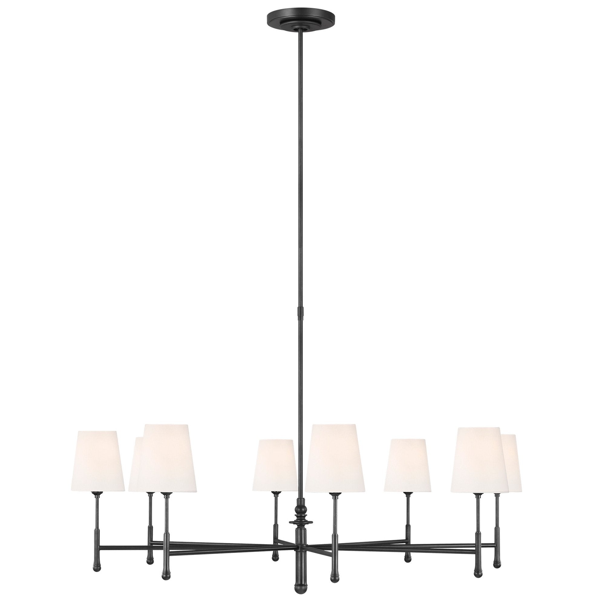 Capri Large Chandelier - Aged Iron Finish