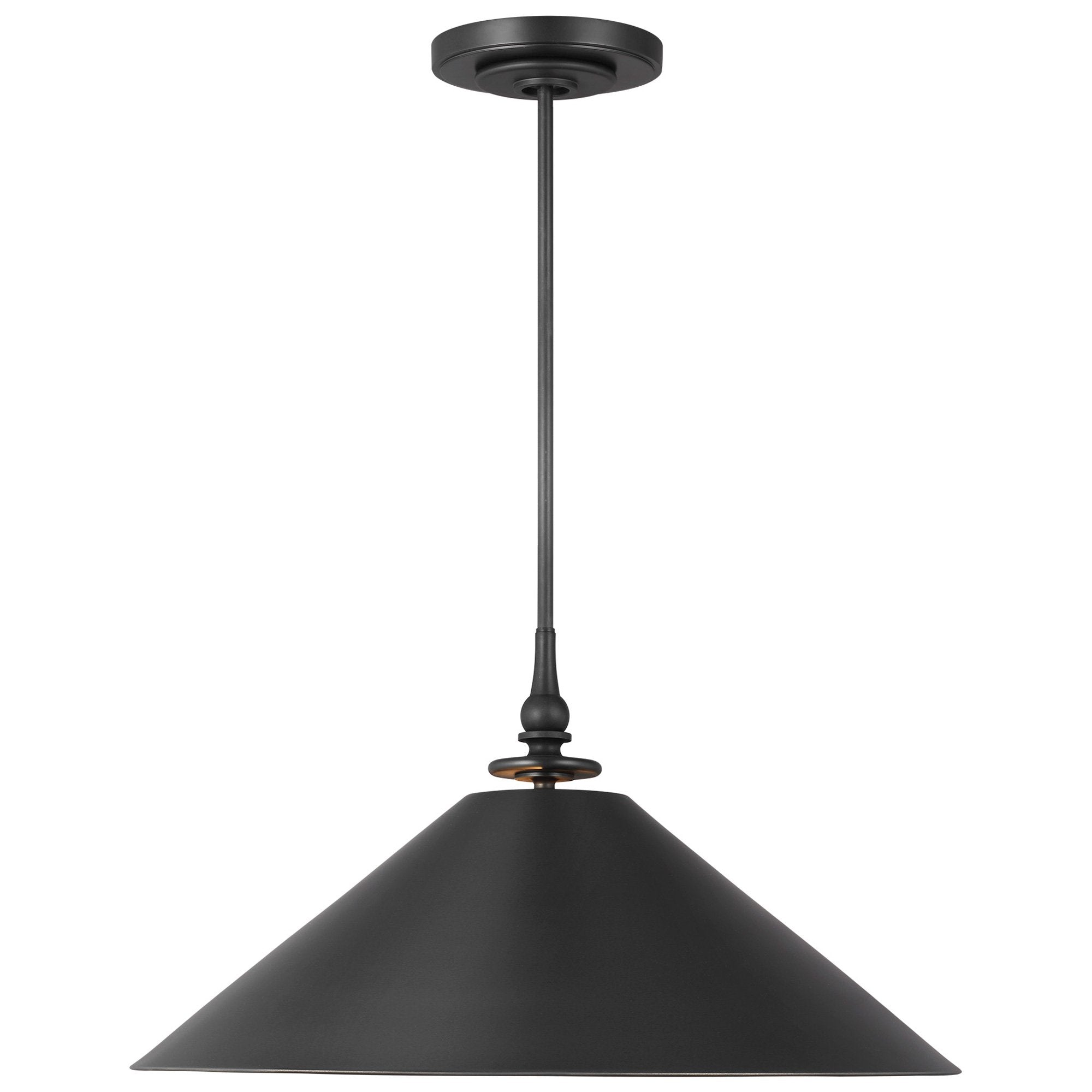 Capri Cone Pendant - Aged Iron Finish