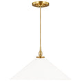 Load image into Gallery viewer, Capri Cone Pendant - Burnished Brass Finish
